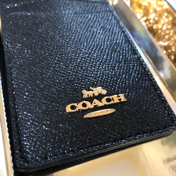 Coach NWT Black Lanyard Card Holder in Gift Box 🎁 - Picture 6 of 8